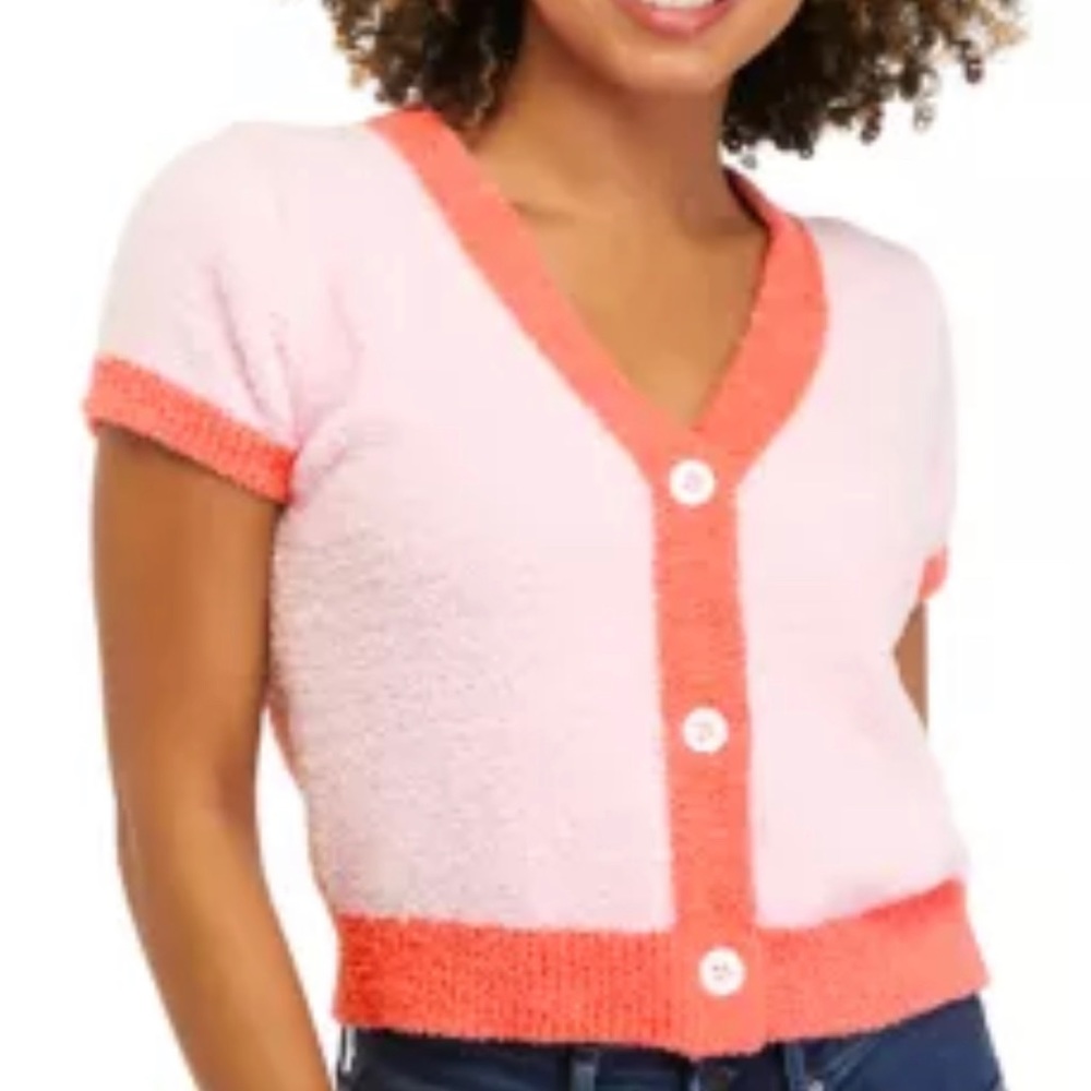 Crop Short Sleeve Sweater